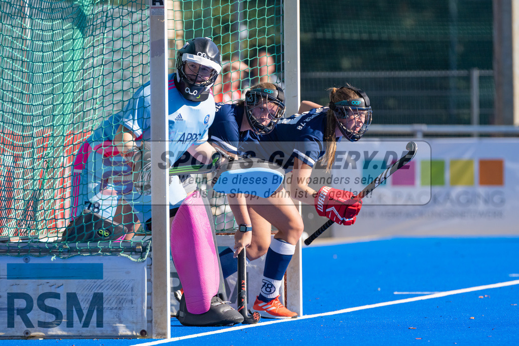 HK_20221009_100750 | 2. Bundesliga Damen Crefelder HTC - Hannover 78 am 9.10.2022 Crefelder HTC, Krefeld , Carla Mauersberg Torfrau ( Hannover 78 #78 )