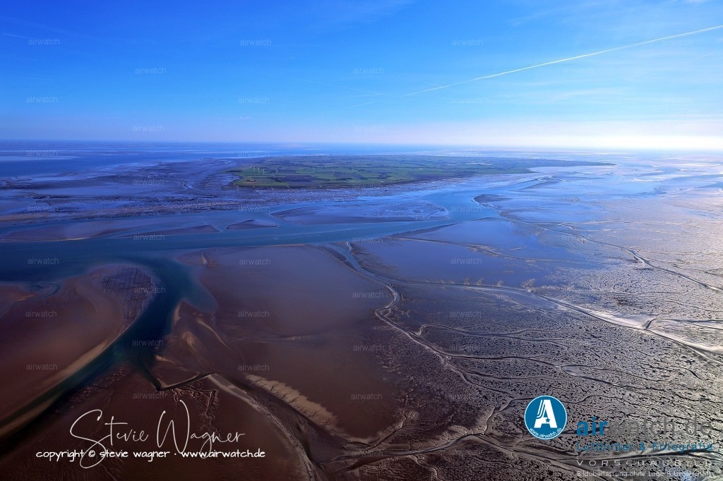 Fahrrinne und Priele - Hamburger Hallig - Pellworm - Hallig Gröde | Fahrrinne Hamburger Hallig, Pellworm