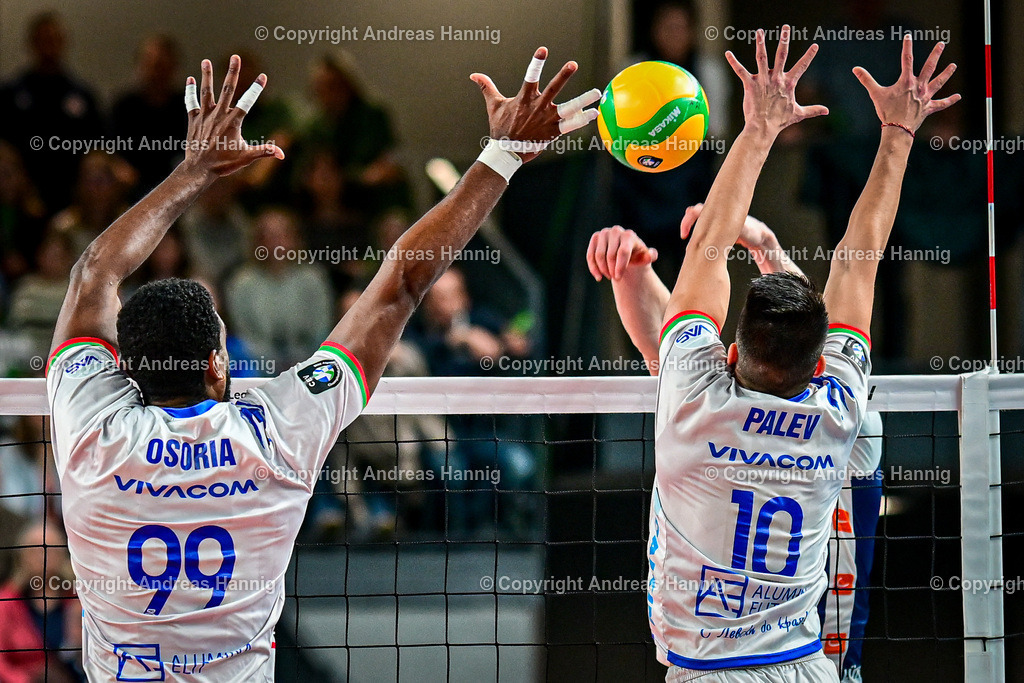 Volleyball I Herren I Saison 2024-2025 I Champions League Volley I 4th Round Leg 4  CLVM 84 I SVG Lüneburg - Levski SOFIA I 18.12.2024 | a-hannig - Realisiert mit Pictrs.com