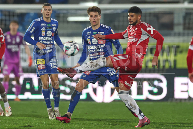 UEFA Europa League 2025/26: SK Sturm Graz vs SK Brann | Graz, Austria, 29.JAN.26 - SOCCER - UEFA Europa League, SK Sturm Graz vs SK Brann Bergen. The image shows Marco Hoffmann (Hartberg) and Andres Andrade (Lask).