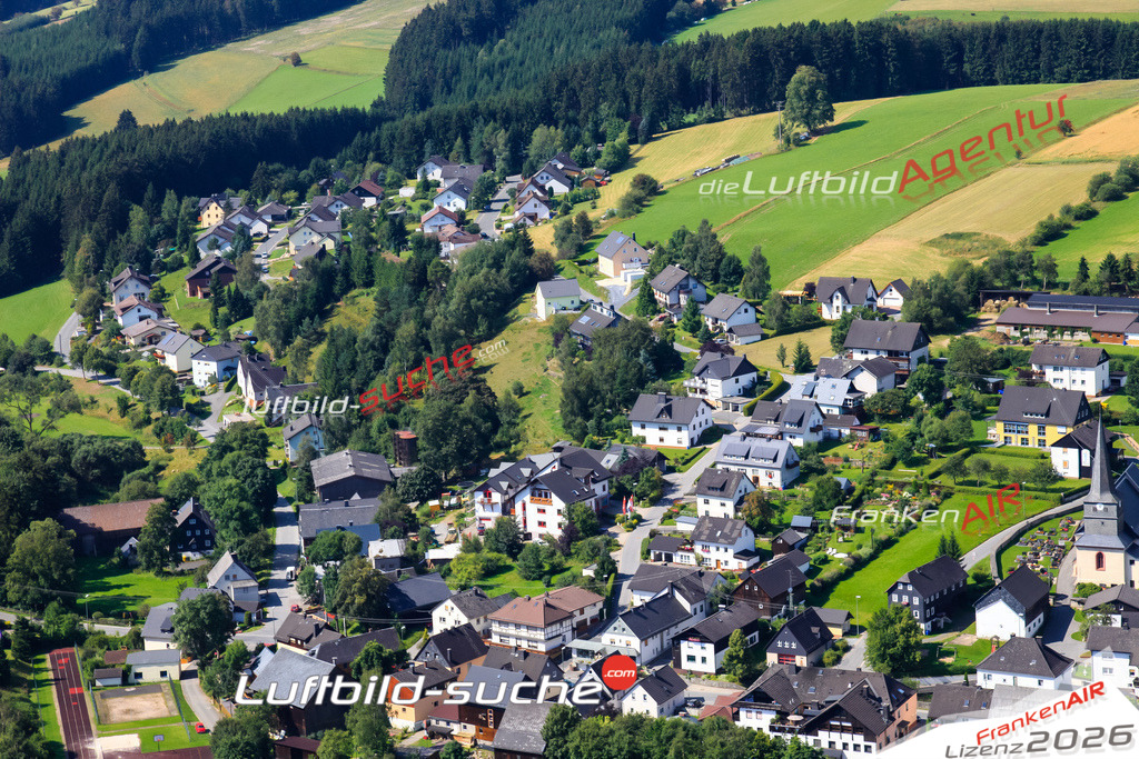 Die Luftaufnahme Windheim - Steinbach wurde vom UL-Flugzeug (keine Drohne) aus fotografiert.Hohe Druck- Auflösung-die Geschenkidee!