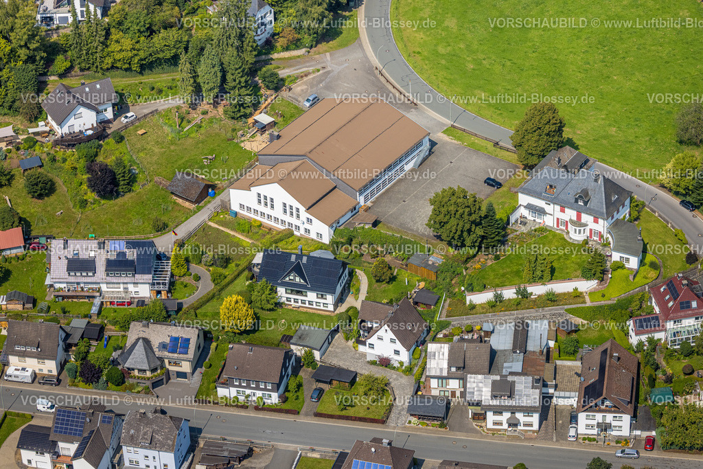 Finnentrop250807588 | Luftbild, Schützenhalle Fretter, Finnentrop, Sauerland, Nordrhein-Westfalen, Deutschland