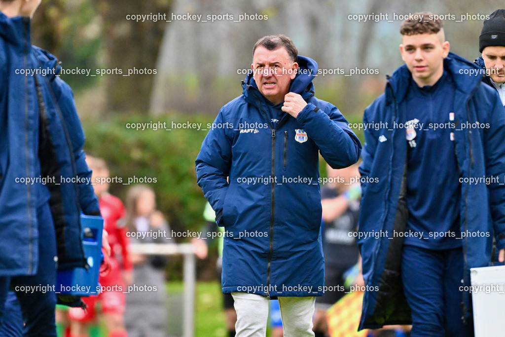 SV Rothenthurn vs. Union Matrei | Headcoach Matrei Harald Panzl, #24 Peter Pirker Matrei, SV Rothenthurn vs. Union Matrei, SV Rothenthurn vs. Union Matrei am 09.11.2024 in Rothenthurn (Sportplatz Rothenthurn), Austria, (Photo by Bernd Stefan)