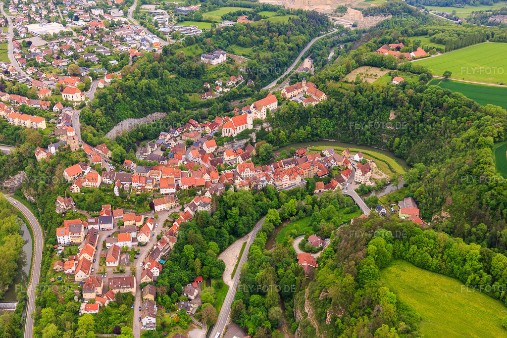 Luftbild: Obertorstr in Haigerloch im Bundesland Baden-Württemberg in Deutschland. Foto: IMG_114711.jpg vom 31.05.2019 durch Werner Riehm/FLY-FOTO.de