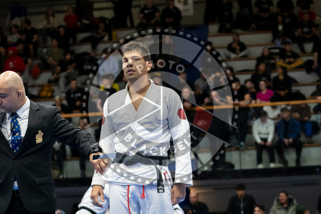 20240123PBB02321 | Fighters compete during the second day of the IBJJF European Championship in Paris, France, on January 23, 2024.