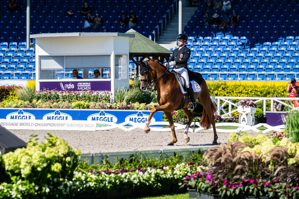 FEI World Championships | Nicolas Wagner Ehlinger (LUX) and Quater Back Junior during the Grand Prix de Dressage at Aachen 2026 - FEI World Championships - Realisiert mit Pictrs.com