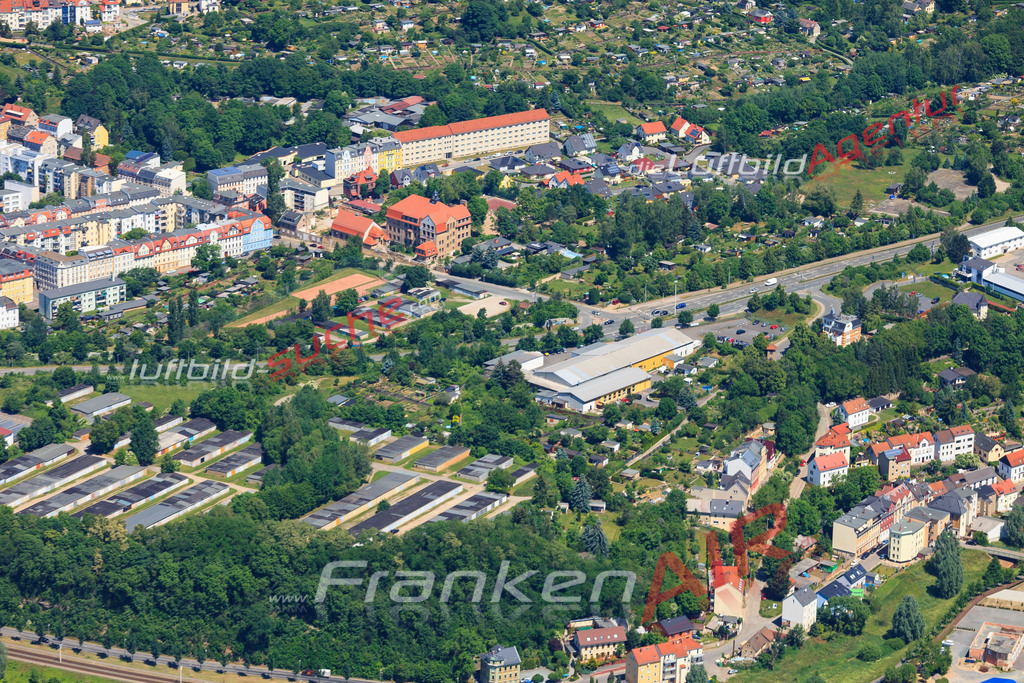 Luftbild von  Gera - Luftaufnahme wurde 2016 von https://frankenair.de mittels Flugzeug (keine Drohne) erstellt - die Geschenkidee