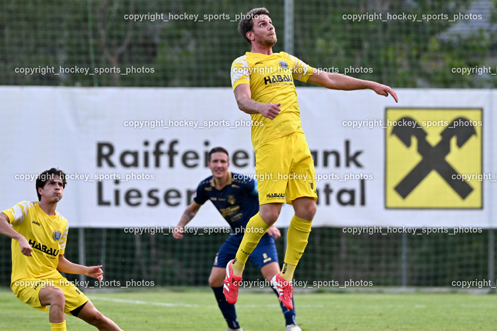 SV Malta vs. ATUS Velden | #10 Philip Aschbacher SV Malta, #9 Luca Christian Pertl SV Malta, SV Malta vs. ATUS Velden, SV Malta vs. ATUS Velden am 19.08.2025 in Malta (Sportplatz Malta), Austria, (Photo by Bernd Stefan)