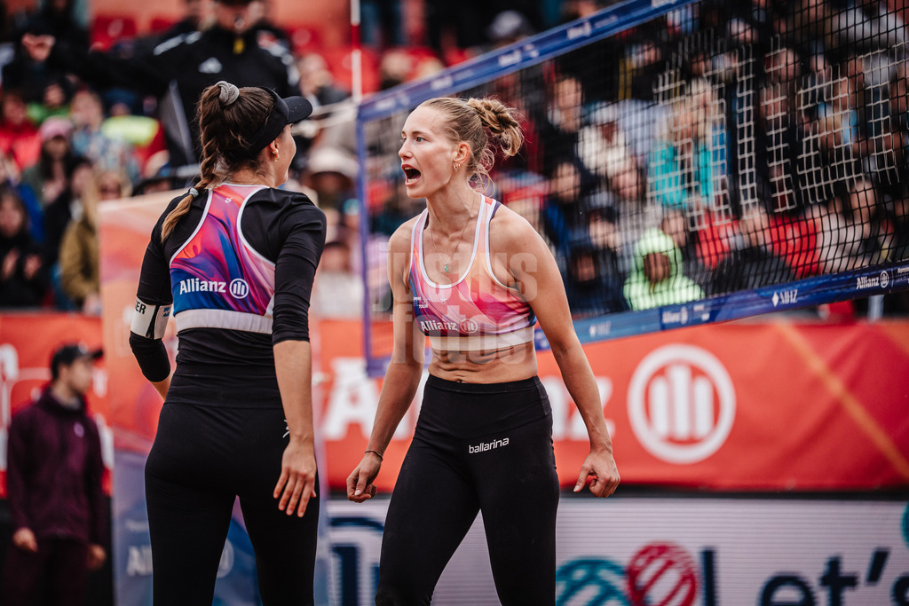 Beachvolleyball | Frauen | Allianz German Beach Tour 2025 | Tourstop Berlin | 23.08.2025 | v.l. Lisa-Sophie Kotzan und Tabea Schwarz