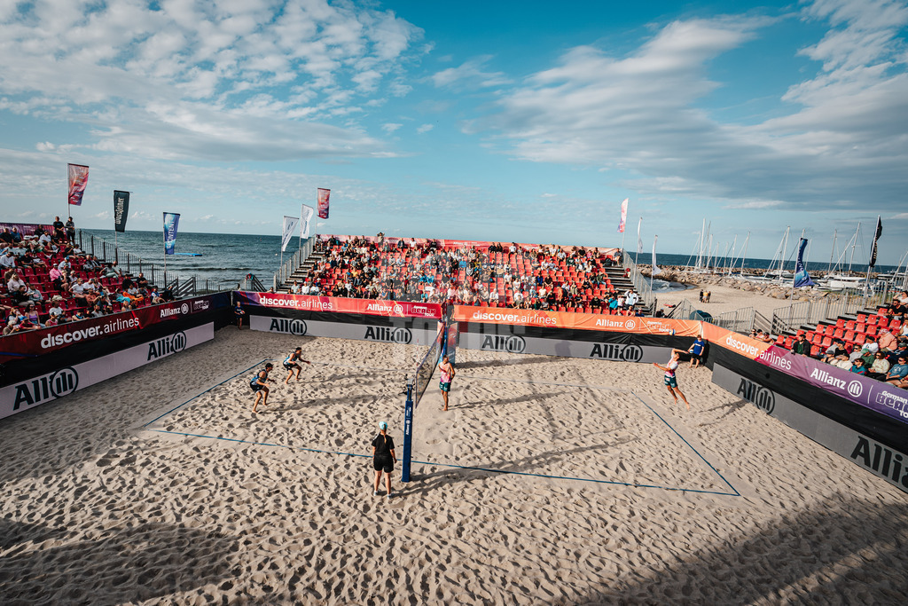 Beachvolleyball | Männer  | Allianz German Beach Tour 2024 | Tourstop Kühlungsborn | 10.08.2024 | Die Arena am Strand von Kühlungsborn