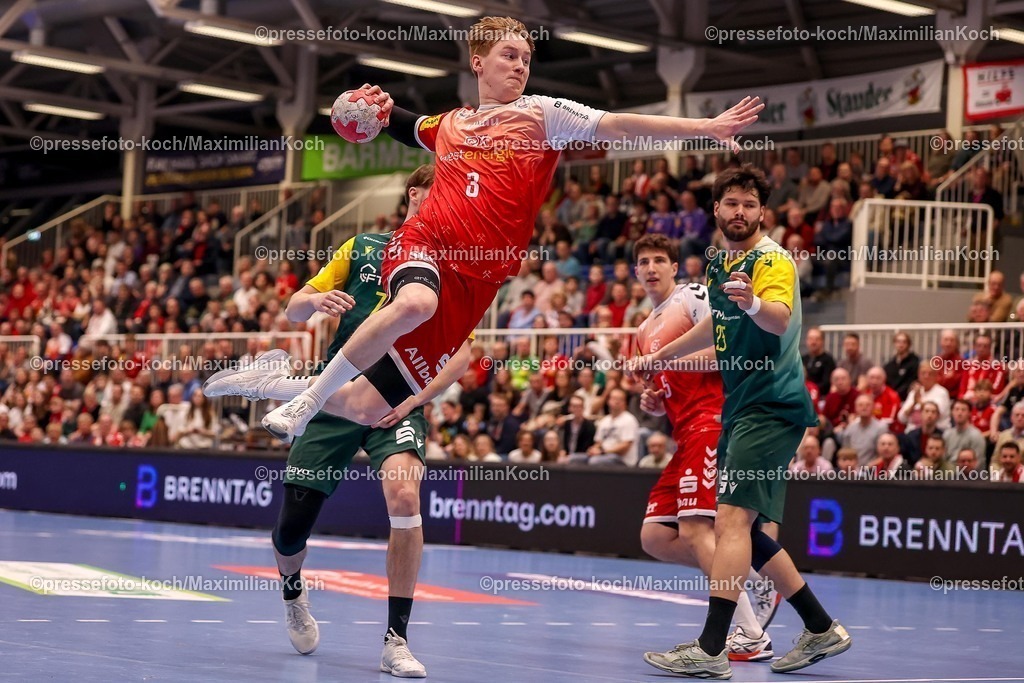 TUSEM06032601035 | 06.03.2026, Handball, 2. Handballbundesliga  Herren, Saison 2025 / 2026, 23. Spieltag, TuSEM Essen - VfL Eintracht Hagen: Felix Mart (TuSEM Essen #03)  wirft den Ball auf das Tor 