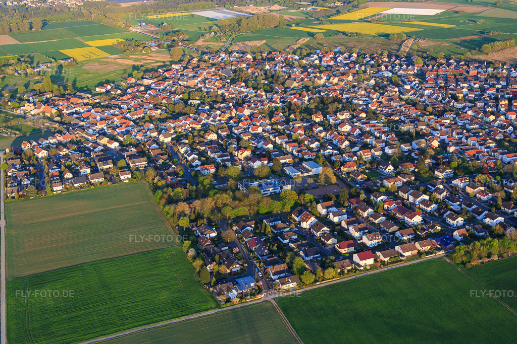 Luftbild: Spießgasse im Ortsteil Hähnlein in Alsbach-Hähnlein im Bundesland Hessen in Deutschland. Foto: IMG_077760.jpg vom 23.04.2015 durch Werner Riehm/FLY-FOTO.de
