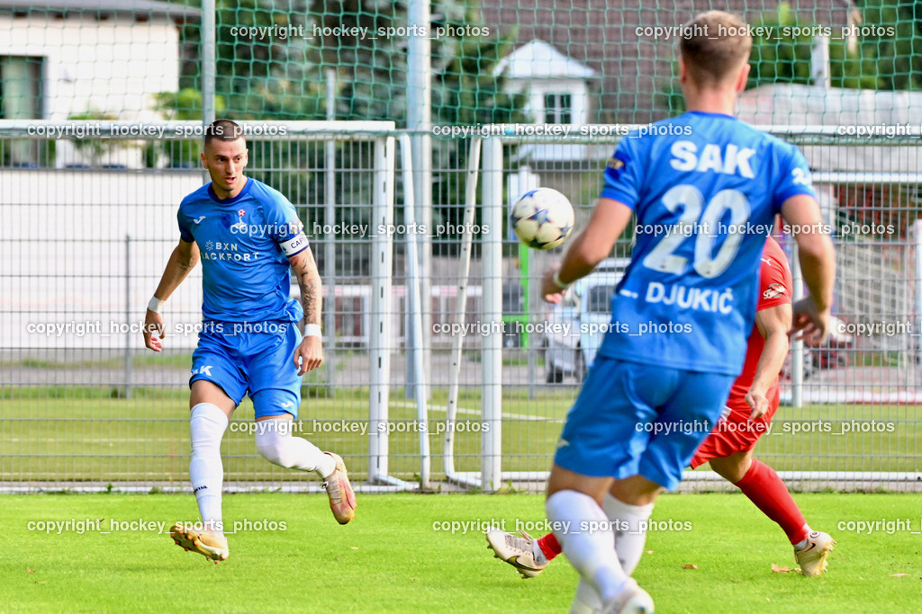 KAC 1909 vs. SAK | #24 Zoran Vukovic SAK, KAC 1909 vs. SAK, KAC 1909 vs. SAK am 06.09.2024 in Klagenfurt (Sportplatz KAC), Austria, (Photo by Bernd Stefan)
