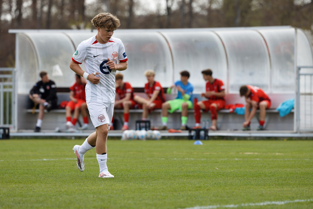 FCHOFK_260418_6-115 | 1.FC Heidenheim 1846 vs. Offenbacher Kickers, Fußball, U17, B-Junioren, NWL, U17-DFB-Nachwusliga, 2025/2026, 10. Spieltag, 18.04.2026 in Heidenheim, Walter-Birkhold-Jugendstadion (Foto: Michael Bulling) - Realisiert mit Pictrs.com