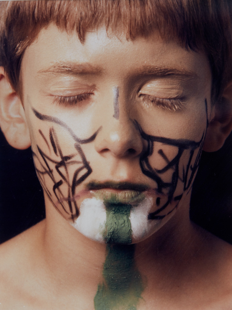 040art_Bee-Braxm_0942 | Werk aus  dem Jahr 1994   Nach einer Aktion im Ritterhausmuseum Offenburg. Kunstmaler Rainer Braxmaier und Modefotograf Wilfried Beege.