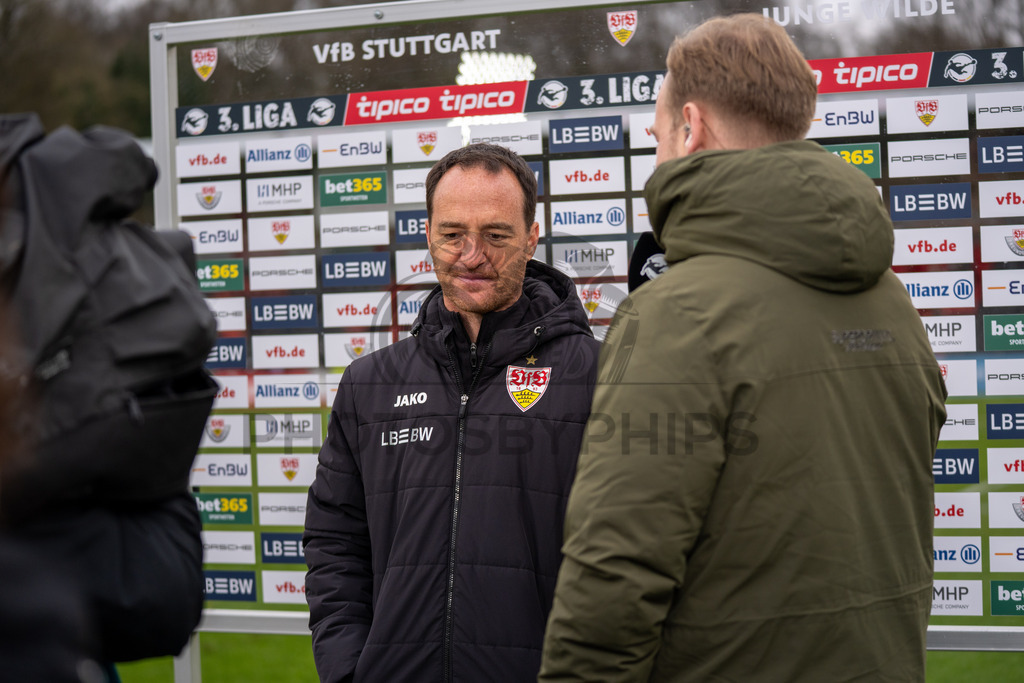 VfB Stuttgart II vs. TSG Hoffenheim II, Fussball, 3. Liga, 26. Spieltag, 15.03.2026 | Nico Willig (Trainer VfB Stuttgart II),VfB Stuttgart II vs. TSG Hoffenheim II, Fussball, 3. Liga, 26. Spieltag, 15.03.2026Foto: photosbyphips/Philip Ziegler