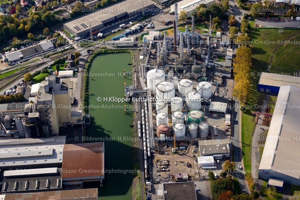 Luftbild Gelsenkirchen-6841 | Luftbild Erweiterungs- Baustelle am Raffinerie- Werksgelände des Chemieproduzenten " Arsol Aromatics GmbH & Co. KG " in Gelsenkirchen - Realisiert mit Pictrs.com