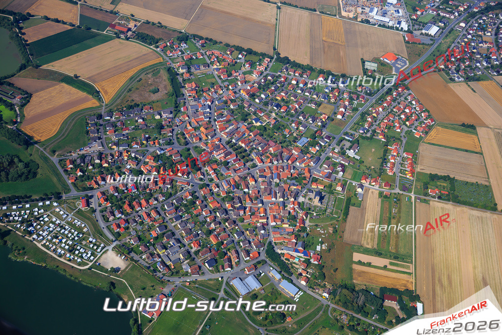 Die Luftaufnahme Ebing -  wurde vom UL-Flugzeug (keine Drohne) aus fotografiert.Hohe Druck- Auflösung-die Geschenkidee!