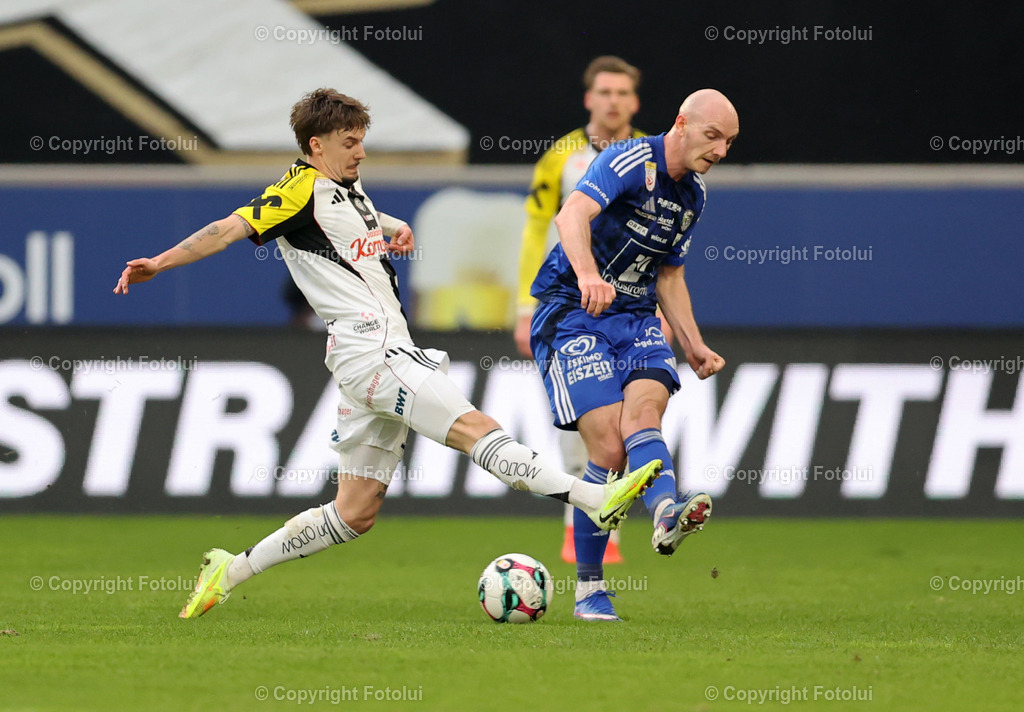 A_LUI_080326_03 | SPORT,FUSSBALL.ADMIRAL BUNDESLIGA LASK -RZ PELLETS WAC 08.03.2026 IM BILD :CHRISTOPH LANG (LASK) UND NICOLAS WIMMER  (WAC) FOTO: FOTOLUI/MW