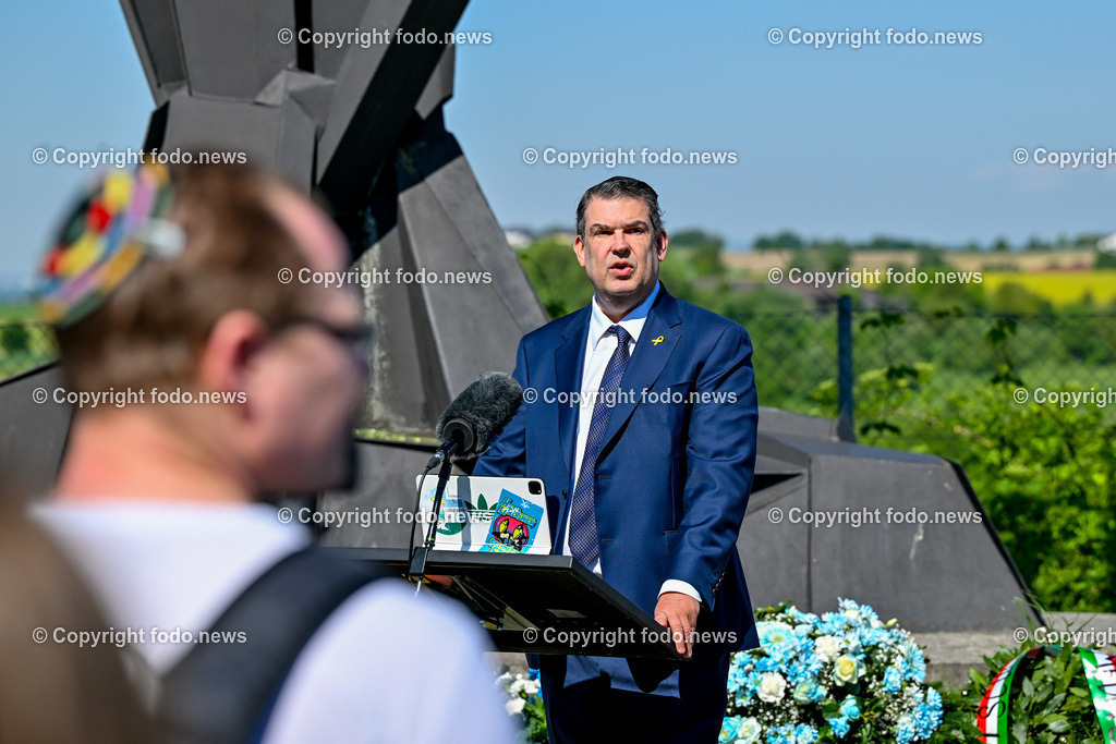 Internationale Gedenk- und Befreiungsfeier Gedenkstaette Mauthausen 2025_ 11.05.2025-106 | 11.05.2025, Mauthausen, AUT, Internationale Gedenk- und Befreiungsfeier Gedenkstaette Mauthausen 2025, 80 Jahre Befreiung KZ Mauthausen im Bild Oskar Deutsch (Israelitische Kultusgemeinde Oesterreichs)