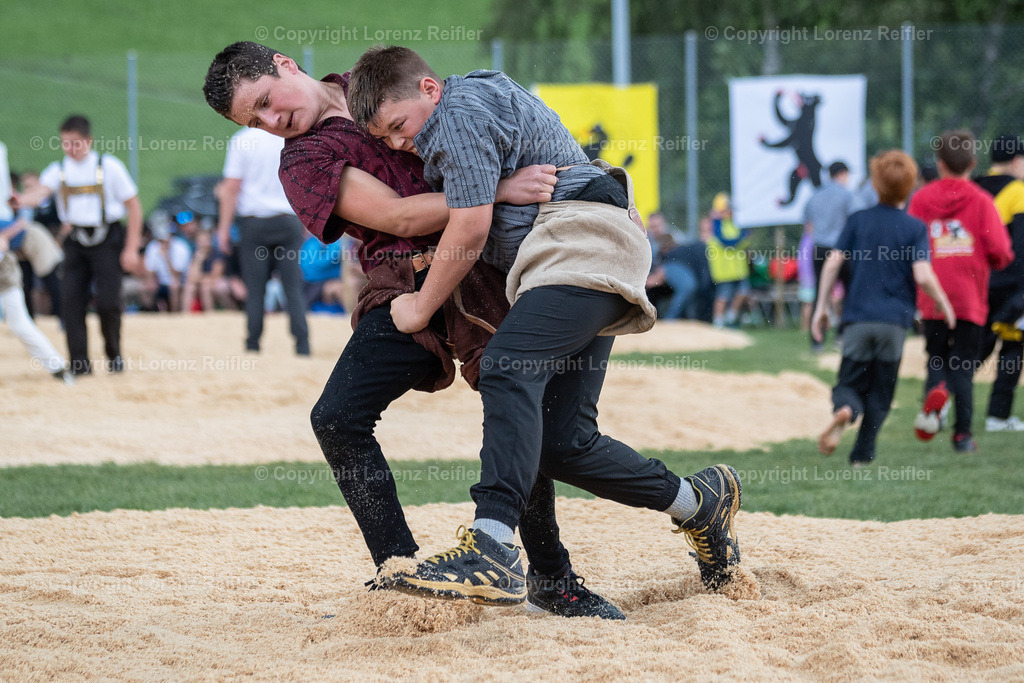 Schwingen -  Appenzeller Kantonal Nachwuchsschwingertag 2024 | Hundwil, 6.7.24, Schwingen - Appenzeller Kantonal Nachwuchsschwingertag.