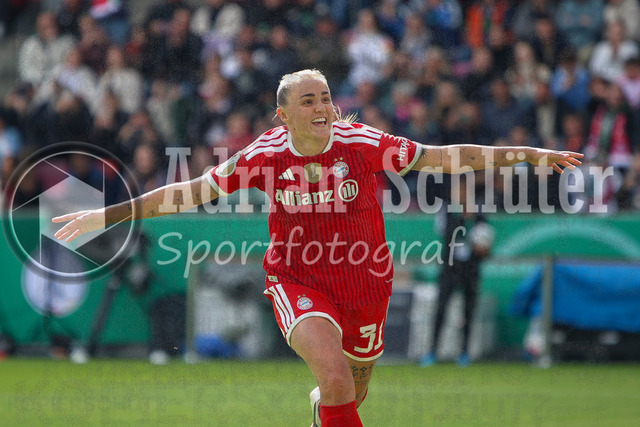 14.05.2026, GER, Fussball, Frauen, DFB-Pokal, Finale, Saison 2025/2026, VfL Wolfsburg - FC Bayern München | Gerogia Stanway (Bayern) Torjubel, jubelt nach ihrem Treffer zum 1:0