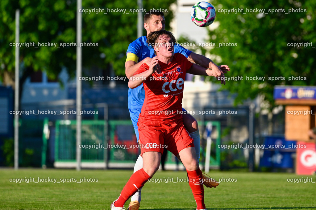 SAK vs. SC ST. Veit | #20 Fabian Christian Gangl SC St.Veit, #22 Leo Ejup SAK, SAK vs. SC ST. Veit, SAK vs. SC ST. Veit am 30.04.2025 in Klagenfurt (Sportpark Welzenegg), Austria, (Photo by Bernd Stefan)