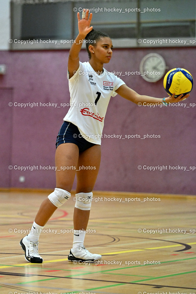 ASKÖ Volley Eagles Villach vs. Donau Chemie Volleys Brückl | #1 Jolie WALLENSTEINER Volleys Brückl, ASKÖ Volley Eagles Villach vs. Donau Chemie Volleys Brückl, ASKÖ Volley Eagles Villach vs. Donau Chemie Volleys Brückl am 14.12.2024 in Villach (Ballspielhalle Lind), Austria, (Photo by Bernd Stefan)