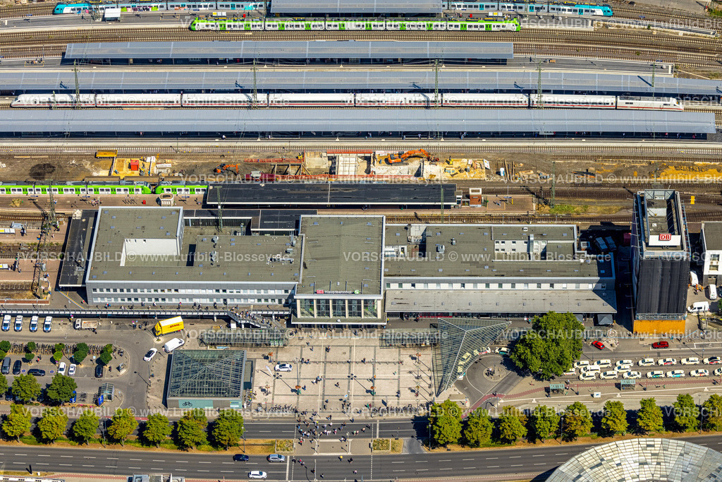 Dortmund220704851 | Luftbild, Dortmund Hauptbahnhof mit Bahnhofsvorplatz, City, Dortmund, Ruhrgebiet, Nordrhein-Westfalen, Deutschland