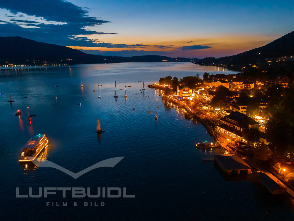 Seefest Tegernsee zur blauen Stunde; S19 | LuftBuidl Tegernsee - Realisiert mit Pictrs.com