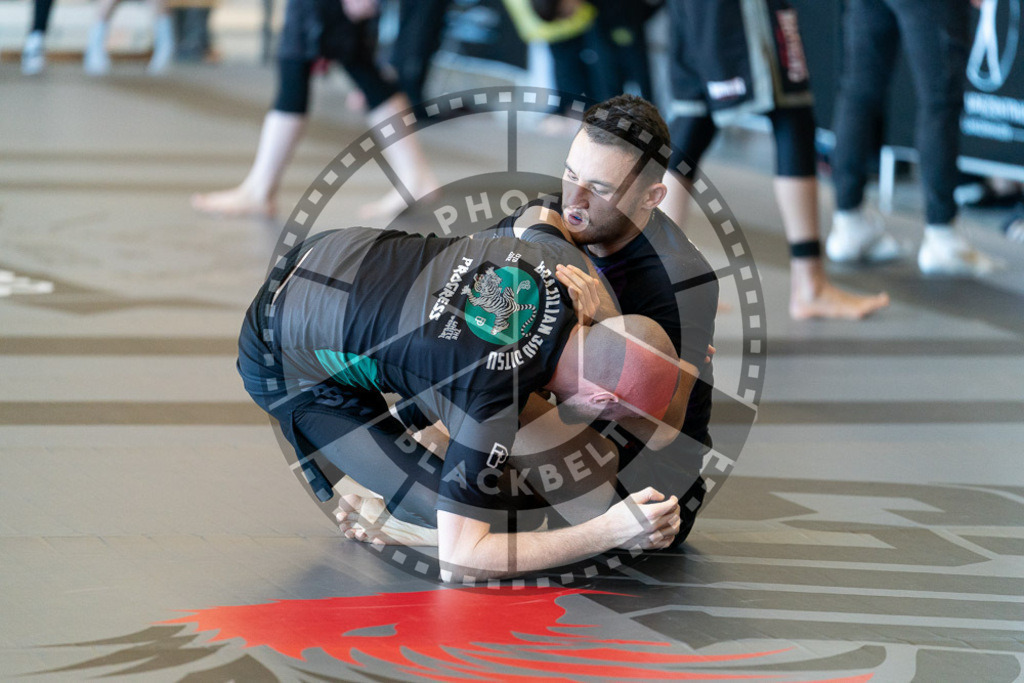 20250329PBB2264 | Fighters compete during the International Luta Livre (ILLCS) Germany IX Spring 2025 Competition spring on March 29, 2025 in Hannover, Germany.© Chiara Dazi