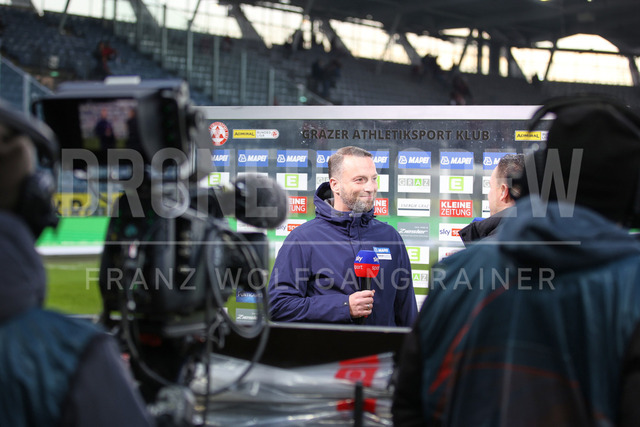 UEFA Europa League 2025/26: SK Sturm Graz vs SK Brann | Graz, Austria, 29.JAN.26 - SOCCER - UEFA Europa League, SK Sturm Graz vs SK Brann Bergen. The image shows head coach Ferdinand Feldhofer (GAK).