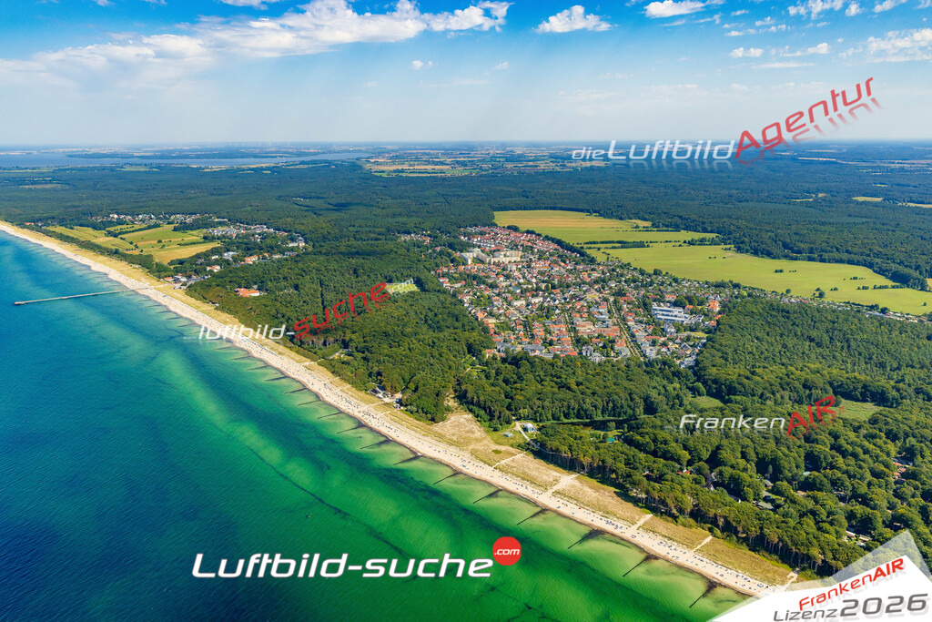 Strand Graal-Müritz Bild- Das Luftbild wurde 2025 vom UL-Flugzeug heraus erstellt ( keine Drohne bzw. Drohnenaufnahme ) - Hochauflösende Luftaufnahme -Nicht vergleichbar mit Google Maps oder Satelittenbilder- Die Geschenkidee !Mit Lizenz und Bildrechte bestellbar - CC