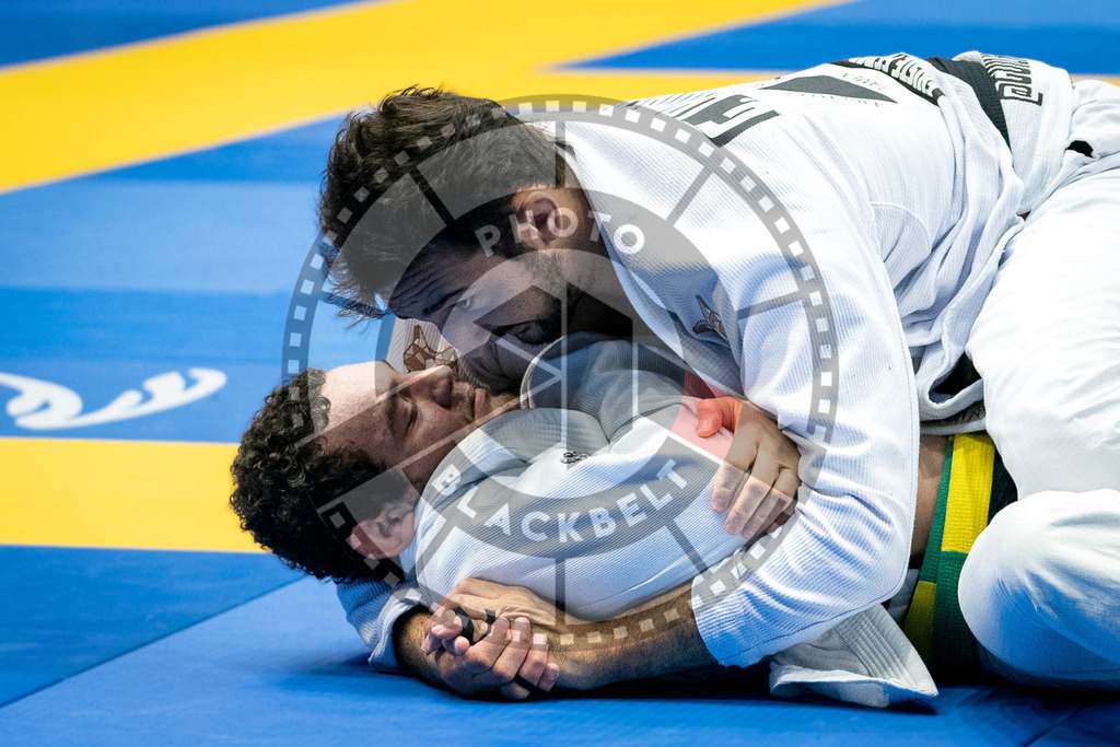 20240126PBB0341 | Fighters compete during the Brazilian Jiu-Jitsu European Championship of the IBJJF in Paris, France, on January 26, 2024.