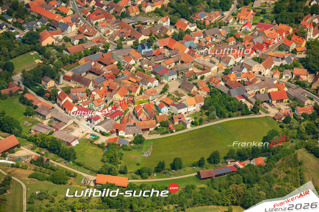 Brühlweg Ippesheim Bild- Das Luftbild wurde 2025 vom UL-Flugzeug heraus erstellt ( keine Drohne ) - Hochauflösende Luftaufnahme -Nicht vergleichbar mit Google Maps oder Satelittenbilder- Die Geschenkidee !Mit Lizenz und Bildrechte bestellbar