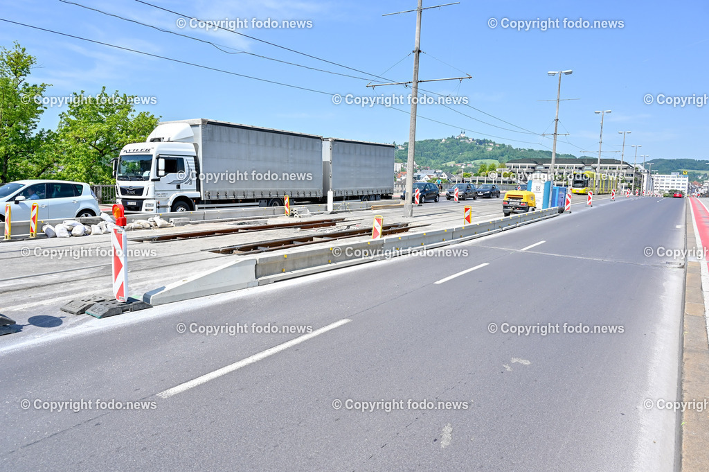 Nibelungenbrücke Linz_ 22.05.2023-6 | 22.05.2023,Nibelungenbruecke Linz, AUT, Nibelungenbruecke, Bruecke, Donau, Donauuebergang, im Bild Nibelungenbruecke, Baustelle