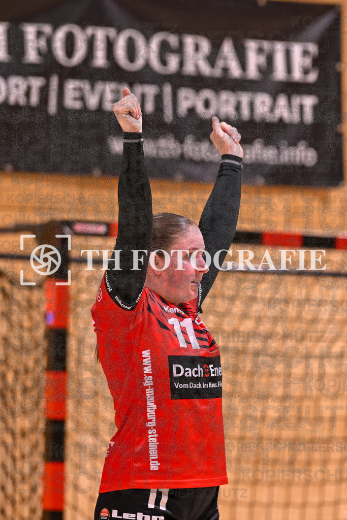 GER, SG Maulburg/Steinen - SV Allensbach 2, Frauen-Handball, Oberliga Suedbaden, 1. Spieltag, Saison 2024/2025, 28.09.2024 | Laura Traeber (SG Maulburg/Steinen, #11) mit Emotion.GER, SG Maulburg/Steinen - SV Allensbach 2, Frauen-Handball, Oberliga Suedbaden, 1. Spieltag, Saison 2024/2025, 28.09.2024Foto: TH Fotografie/Thomas Hess