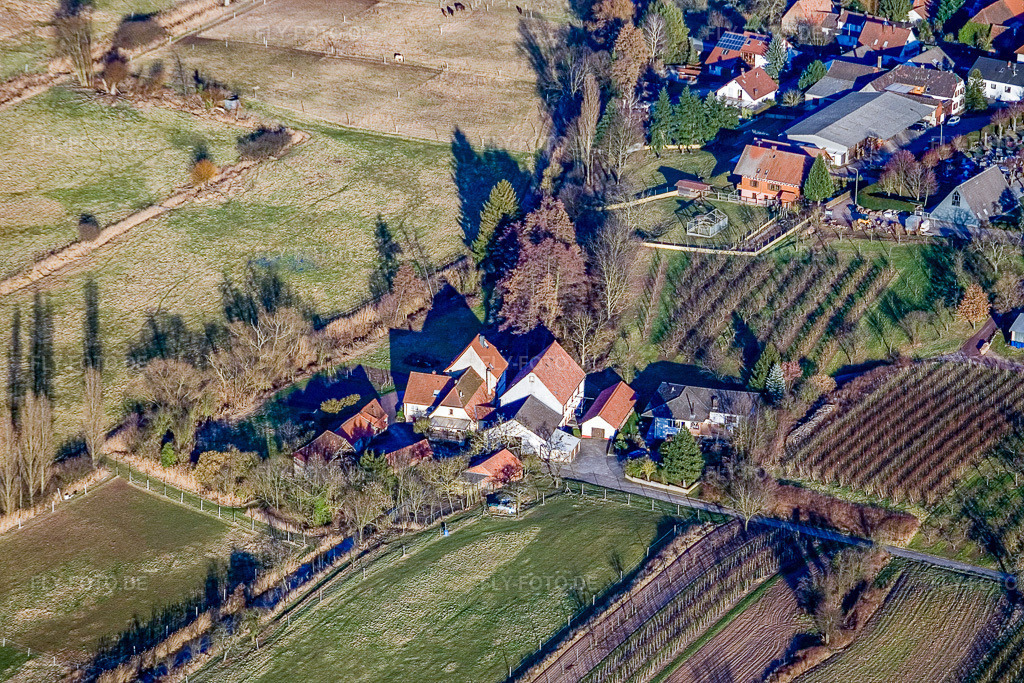 Luftbild: Windener Mühle in Winden im Bundesland Rheinland-Pfalz in Deutschland. Foto: IMG_9310.jpg vom 09.02.2008 durch Werner Riehm/FLY-FOTO.de
