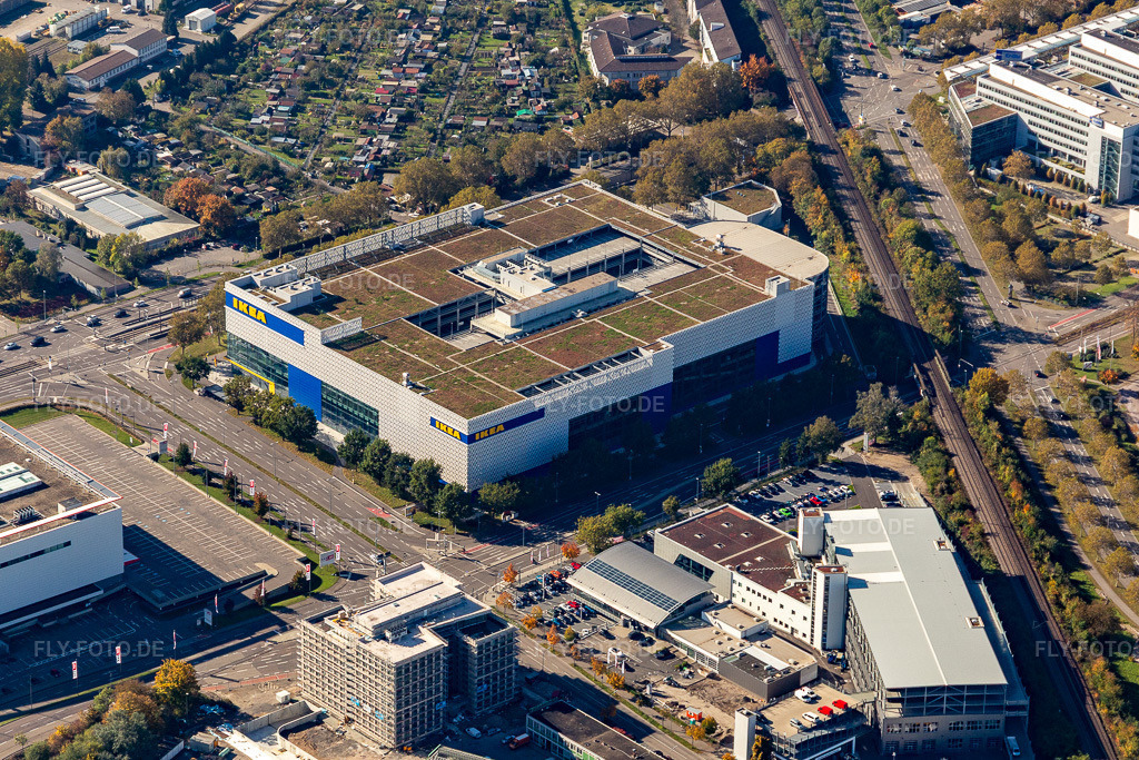 Luftbild: Einrichtungshaus - Möbelmarkt der 