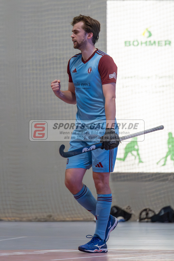 SFE_20260131_0172 | Mönchengladbach, Deutschland, 31.01.26: Hallenhockey 1. Bundesliga Herren Playoff zwischen Crefelder HTC - UHC Hamburg im GHTC Halle am 31.01.2026 in Mönchengladbach, Deutschland. (Foto von Stephan Fehrmann)Mönchengladbach, Germany, 31.01.26: Hallenhockey 1. Bundesliga Herren Playoff between Crefelder HTC - UHC Hamburg in GHTC Halle at 31.01.2026 in Mönchengladbach, Deutschland. (Foto from Stephan Fehrmann)