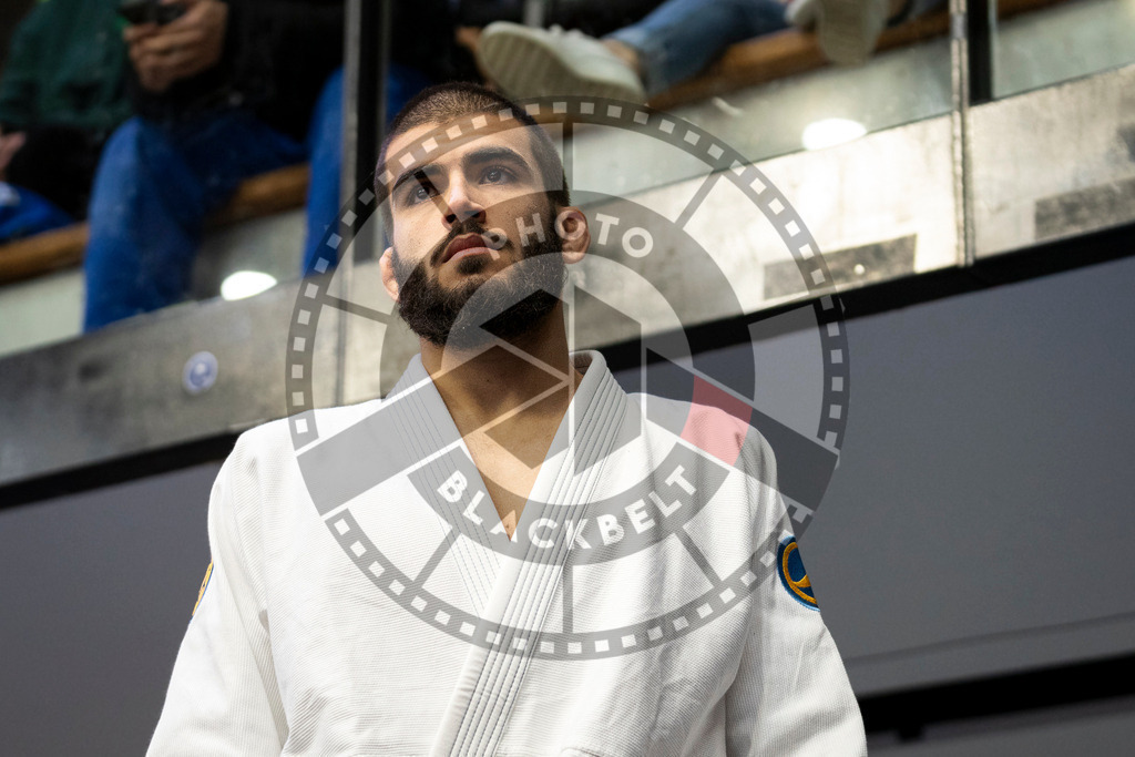 20240123PBB00096 | Fighters compete during the second day of the IBJJF European Championship in Paris, France, on January 23, 2024.
