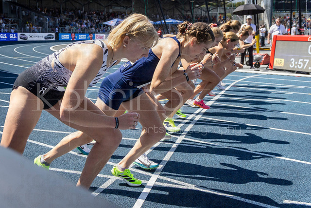 Deutsche Leichtathletik-Meisterschaften; Bochum-Wattenscheid, 25.07.2026 | 1500m Start mit Jolanda Kallabis (FT 1844 Freiburg) und Vera Petrykowski (Cologne Athletics); Deutsche Leichtathletik-Meisterschaften am 25.07.2026 im Lorheide-Stadion, Bochum-Wattenscheid (Nordrhein-Westfalen).
