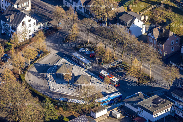 Eslohe230205105 | Luftbild, Busbahnhof, Eslohe, Sauerland, Nordrhein-Westfalen, Deutschland