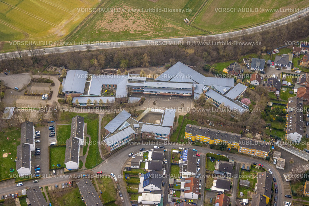 Werl240308123 | Luftbild, Norbertschule Lindenallee, Werl, Nordrhein-Westfalen, Deutschland