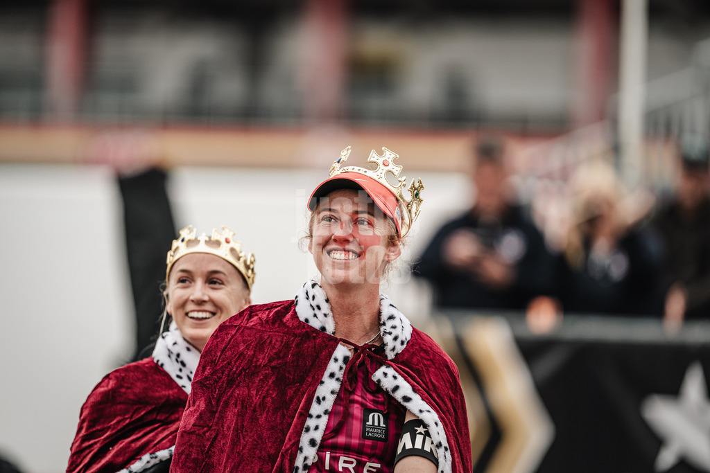 Beachvolleyball | Frauen | Queen and King of the Court | Hamburg | 02.06.2024 | v.l. Sara Hughes (USA) und Kelly Cheng (USA) gewinnen das Turnier