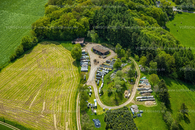 Sundern230504900 | Luftbild, Holzlagerplatz in Seidfeld, Sundern, Sauerland, Nordrhein-Westfalen, Deutschland