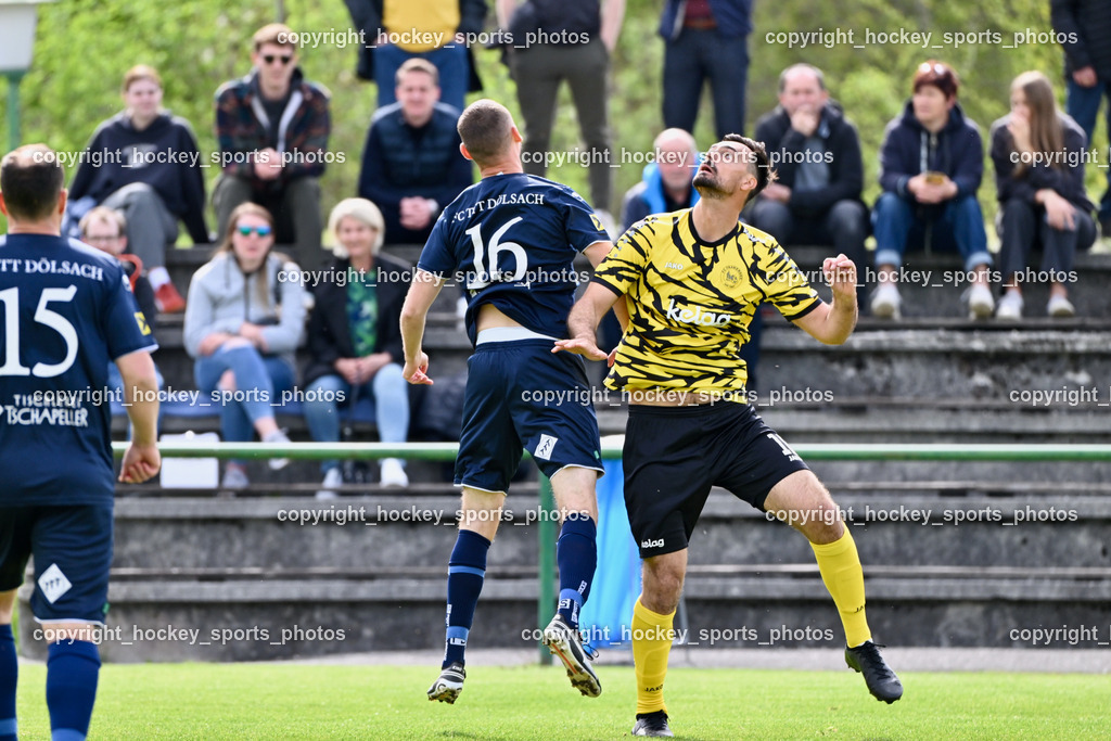 FC Faakersee vs. FC Dölsach | #16 Pascal Obergantschnig FC Dölsach, #18 Andreas Unterguggenberger FC Faakersee, FC Faakersee vs. FC Dölsach, FC Faakersee vs. FC Dölsach am 20.04.2025 in Finkenstein (Sportplatz Finkenstein), Austria, (Photo by Bernd Stefan)