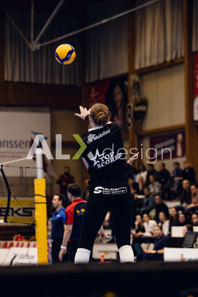 Volleyball I Frauen I Saison 2025-2026 I Volleyball NLA | Women I Round 14 I VC Kanti Schaffhausen - NLZ Volleyball Academy Zürich I 16.01.2026 | VC Kanti Schaffhausen - 9 Jordan Lockwood (USA) – Diagonal - Realisiert mit Pictrs.com