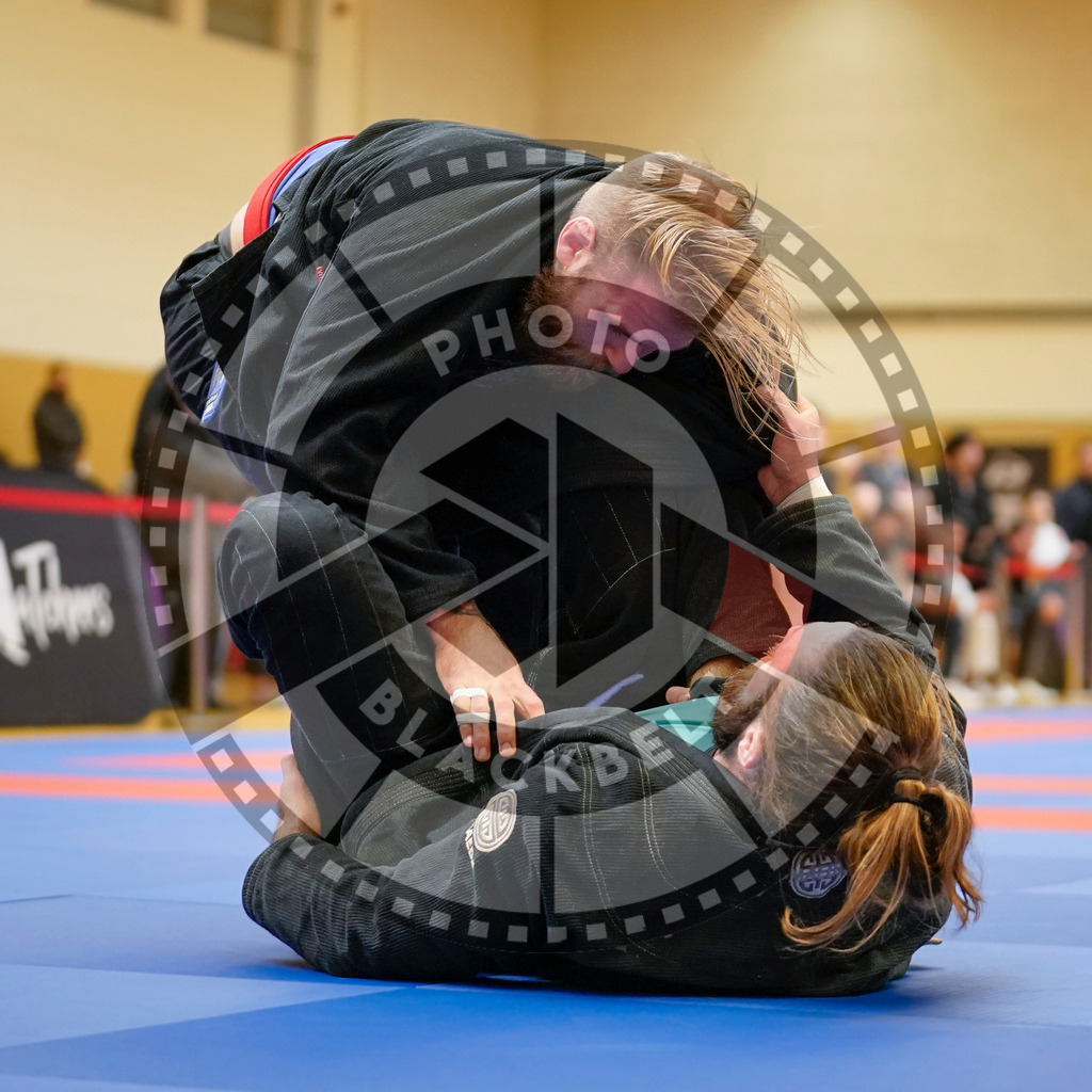 20240203PBB05220 | Fighters compete during the Brazilian Jiu-Jitsu Championship of the AJP Tour in Maintal by Frankfurt am Main, Germany, on February 2, 2024.