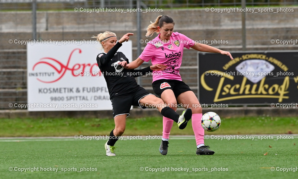 Liwodruck Carinthians Hornets vs. FC Pingau Saalfelden Frauen 29.10.2023  | #5 Andrea Moser, #9 Nina Mele